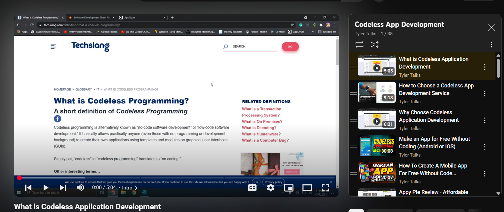 codeless Playlist Thumbnail